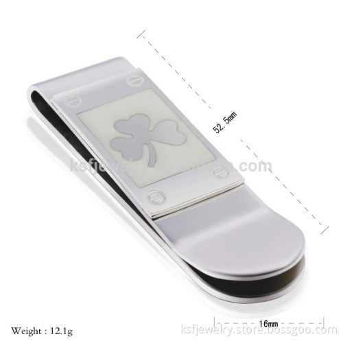 2015 Stainless Steel Money Clip With Flower Alibaba China